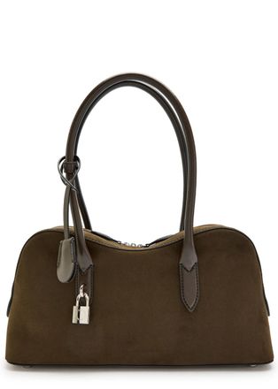 Stella McCartney Stella Mccartney Stella Ryder Medium Faux Suede Shoulder bag - Moca - One Size
