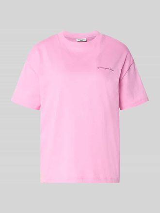 Marc O'Polo Denim Marc OPolo Denim Regular Fit T-Shirt aus reiner Baumwolle in Pink, Gr&ouml;&szlig;e XL
