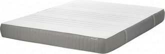 Beliani Beliani - Colch&oacute;n De Espuma Viscoel&aacute;stica Medio Con Funda Extra&iacute;ble De Poli&eacute;ster Con Cremallera Blanco 140 X 200 Cm Cheer