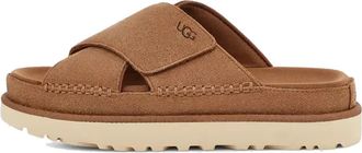 UGG (WMNS) UGG Goldenstar Cross Slide Chestnut 1137910-CHE