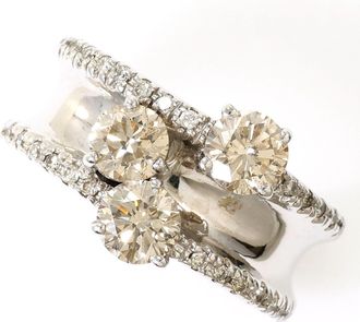 C&A White Gold White Gold (18K) Band Ring (Pre-Owned)