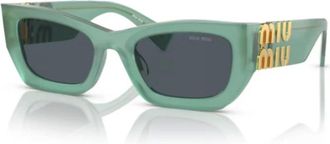 Miu Miu Sunglasses, unisex, Green, Size: ONE SIZE Stylish Sole Sneakers