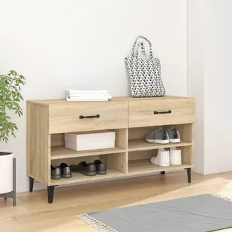 vidaXL Vidaxl Scarpiera Rovere Sonoma 102x35x55 Cm In Legno Multistrato