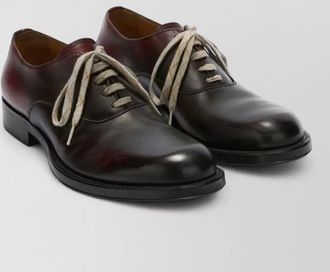 Dries Van Noten derby shoes two tone effect leather sole