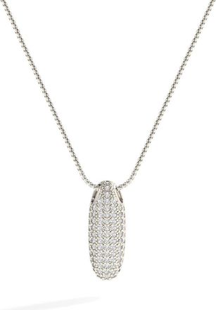 Mint & Lily Pave Bubble Initial Necklace in Silver /Letter I at Nordstrom