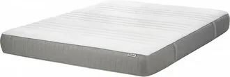 Beliani Beliani - Colch&oacute;n De Espuma Viscoel&aacute;stica Duro Con Funda Extra&iacute;ble De Poli&eacute;ster Blanco Y Gris 140 X 200 Cm Fancy