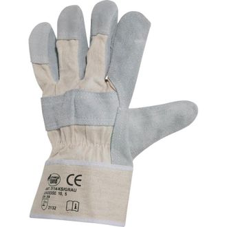 Strong Cosmetics Guantes De Protecci&oacute;n,cuero,blanco Stulpe (por 12)