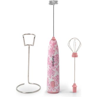 Dwell Studio Printed Milk Frother Set in Blush at Nordstrom Rack