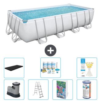 Bestway Piscina Bestway Power Steel Rectangular - 549x274x122 Cm - 8-piezas S556