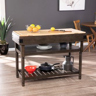 SEI Waysmere Stationary Kitchen Island