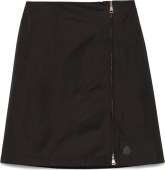 Moncler Gonna midi con zip - Nero