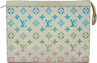 Louis Vuitton Clutch MM Voyage con monogramma - Toni neutri