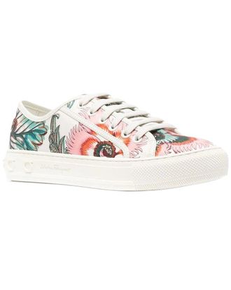 Ferragamo Papavero Leather Sneaker