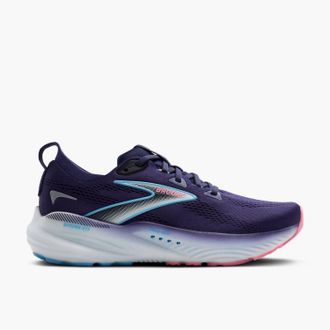 Brooks Womens Glycerin Gts 22 Shoe In Blue Ribbon/peacoat/dianthus