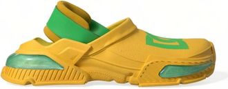 Dolce & Gabbana Slippers Sneakers - Dames - Klompen - Geel - 44 EU - Schoenen