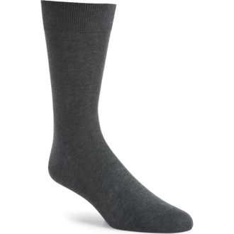 Canali Solid Cotton Dress Socks in Charcoal at Nordstrom Rack, Size Medium