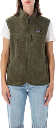 Patagonia Retro Pile Fleece Vest - Dames - Bodywarmers - Groen - M - Polyester - Fitness