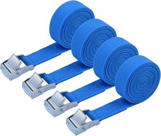OEM Correas De Amarre Ajustables - 4 Correas De Amarre De Alta Presi&oacute;n De 2 M Con Cierre De Clip Para Transporte De Mercanc&iacute;as