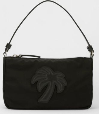 Palm Angels Womens Big Nylon Pouch Black - One Size