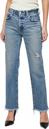 Moussy Massapequa Straight Jean In Blue