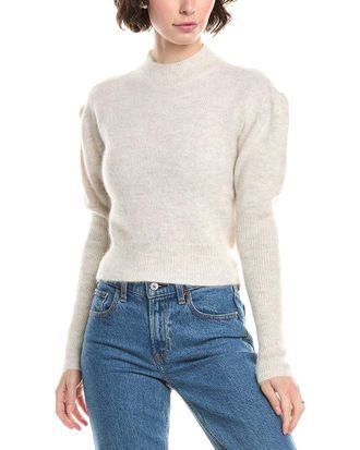 Madewell Lightweight Juliette Puff Sleeve Alpaca-Blend Sweater