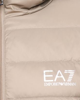 Emporio Armani Mens Packable Down Jacket Roasted Cashew Polyamide