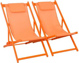 Sweeek Sweeek - Pair of aluminium textilene sun loungers, Gaia, Beige-brown, 99x88.5x58 cm