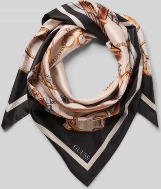 Guess Tuch mit Logo-Print Modell Kefiah in Black, Gr&ouml;&szlig;e 1