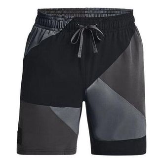 Under Armour Curry Woven 7 inch Basketball Shorts Black Grey 1377306-001