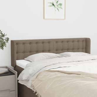 vidaXL Cabecero De Tela Gris Taupe 147x16x78/88 Cm Vidaxl