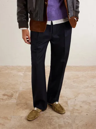 Christian Louboutin Mocallista Embellished Suede Penny Loafers