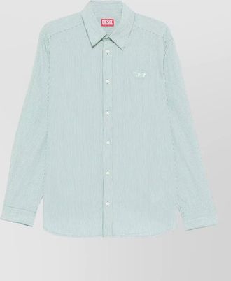 Diesel striped shirt button down collar long sleeves