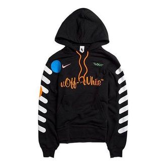 Nike x Off-White Hoodie Black Total Orange AA3257-010