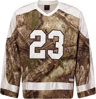 Nike Jordan Brooklyn T-shirt met camouflageprint - Bruin