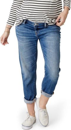 Hatch The Under the Bump Boyfriend Maternity Jeans in Indigo at Nordstrom, Size 28