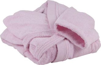 cofan Albornoz Rosa Claro Gr.500/m2 Gama Flor Talla L, Albornoz De Ba&ntilde;o Con Manga Larga Y Cintur&oacute;n Para Su Cierre. Disponible En Color Rosa Claro. Est&aacute; Fabr