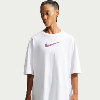 Nike Womens Oversized Short-Sleeve T-Shirt in White | IX7338-100