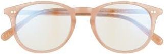 DIFF Eyewear Jaxson 49mm Blue Light Blocking Glasses in Rustique/Clear at Nordstrom Rack