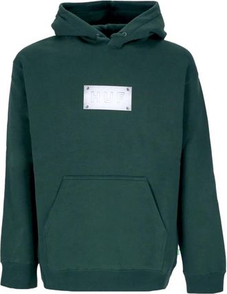 HUF Groene Hoodie met Trekkoord Capuchon - Heren - Hoodies - Groen - L - Katoen - Hoodies & sweatvesten
