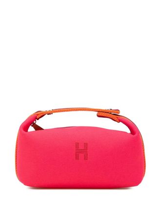 Herm&egrave;s 2020-2024 kleine Toile Bride A Brac toilettas - Roze