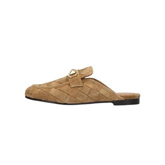 Stefano Lauran D24063 Mules - Dames - Schoenen - Bruin - Maat: 38 EU Linnen