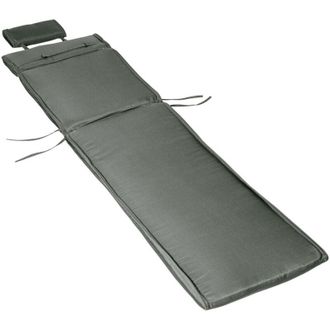 OUTSUNNY Cuscino per Sdraio Lettino Prendisole da Giardino Grigio 198x53x5cm