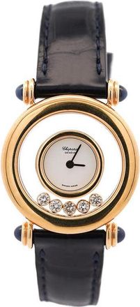 Chopard Pre-owned Chopard Chopard Happy Diamonds Beige Dial Ladies Watch 4116