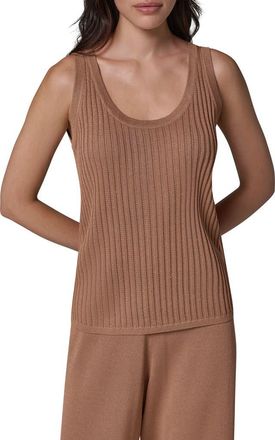 DKNY Rib Sweater Tank in Camel at Nordstrom, Size X-Small