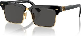 Miu Miu MU10ZS 1AB5S0 Black/Gold/Dark Grey