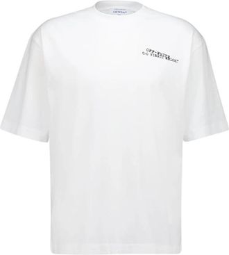 Off-white Type Arrow Katoenen T-shirt - Heren - T-shirts - Wit - XS - Katoen - Tops