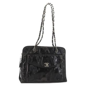 Chanel Pre-owned Shoulder Bags, female, Black, Size: ONE SIZE Pre-owned Vintage Shoulder Bag
