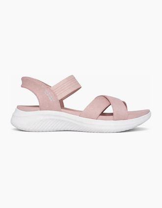Skechers Womens Skechers ULTRA FLEX 3.0 SANDAL - NEVER Womens Ankle Strap Sandals Rose - Pink - Size: 6.5