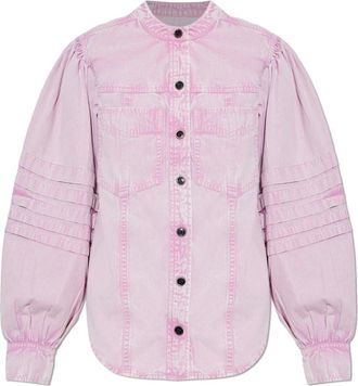 Isabel Marant Denim Shirts, female, Pink, Size: XS Mileda Denim Shirt