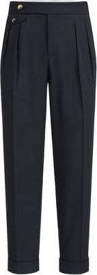 Brunello Cucinelli Cotton twill trousers in Navy Blue at Nordstrom, Size 50 It